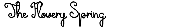 The Flowery Spring font preview